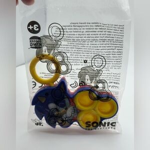 SEALED 2022 Burger King‎ Jr. Sonic The Hedgehog Bubble Pop Clip On Fidget Toy